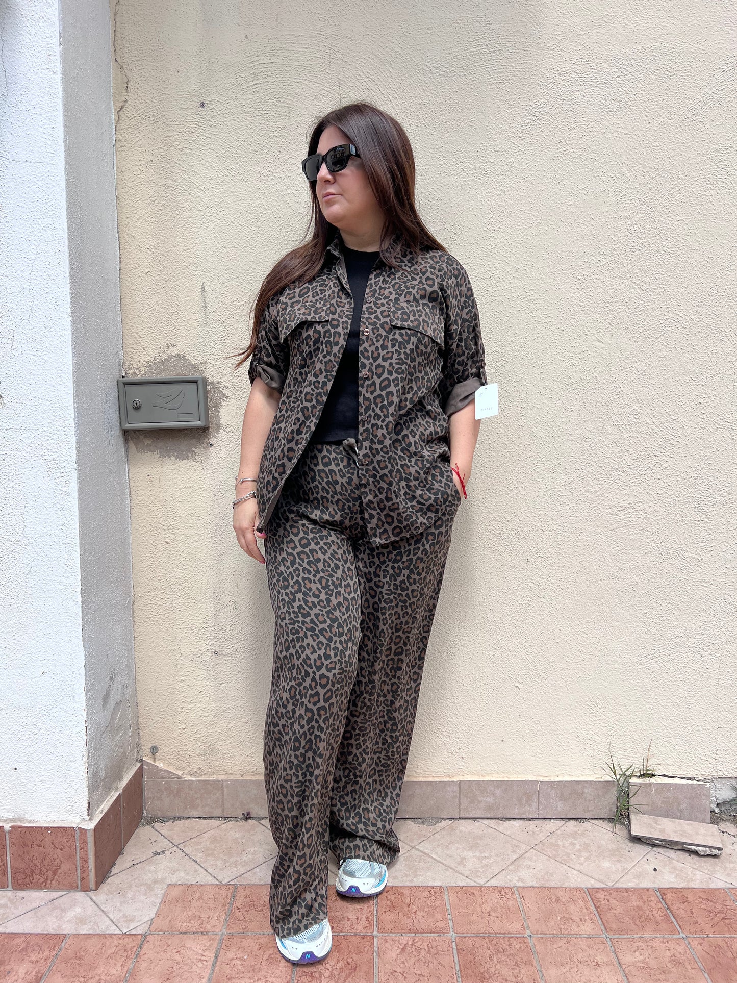 Camicia regular maculato