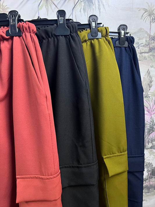 Pantalone cargo curvy