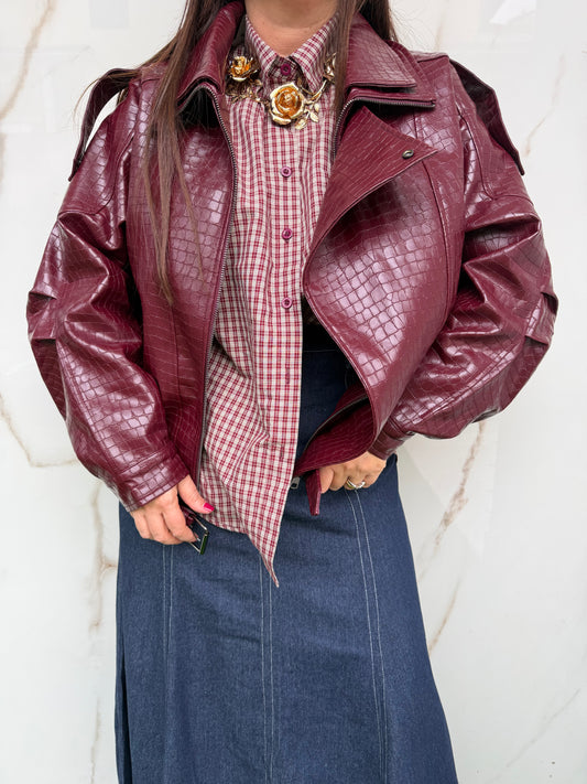 Giubbotto di ecopelle Serpentine